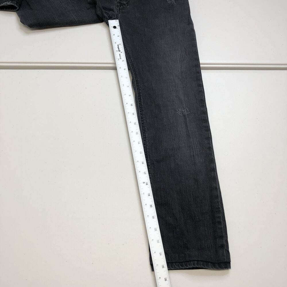 Diesel Safado-R Regular Slim Straight Men’s Jeans 30x25 Button Black Distressed - Picture 3 of 13